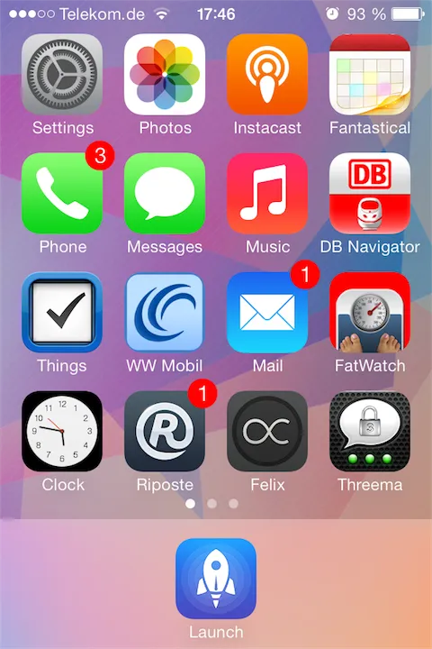 Homescreen Pink-Lila