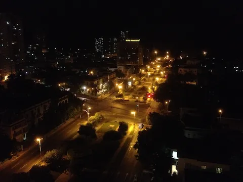 Blick auf die Avenida de los Presidentes