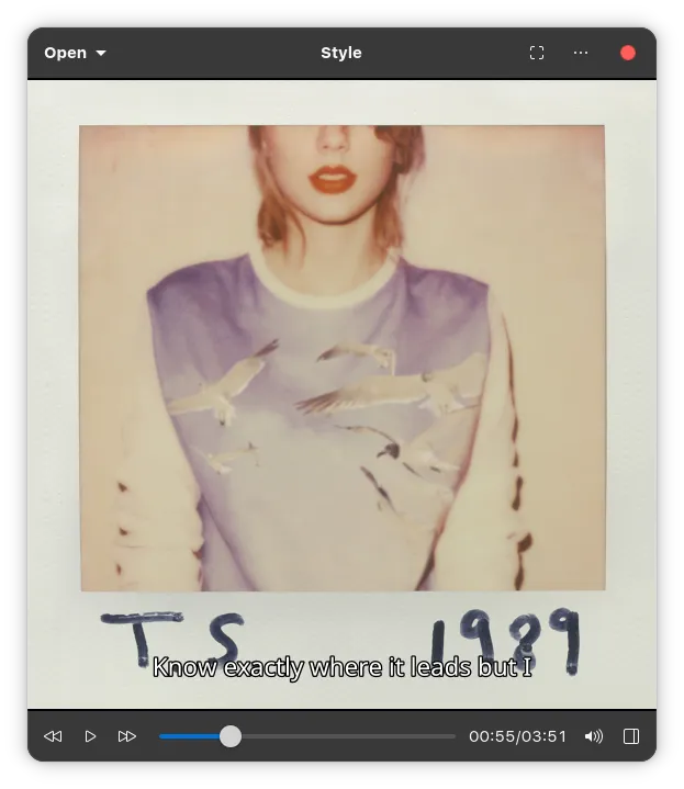 Audio-Datei in Celluloid