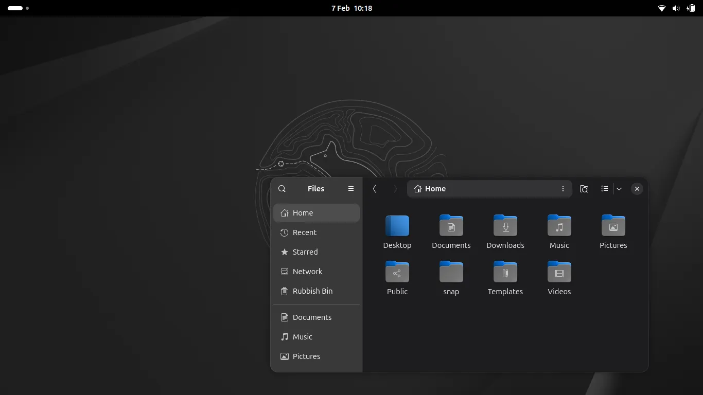Desktop: Vanilla Gnome