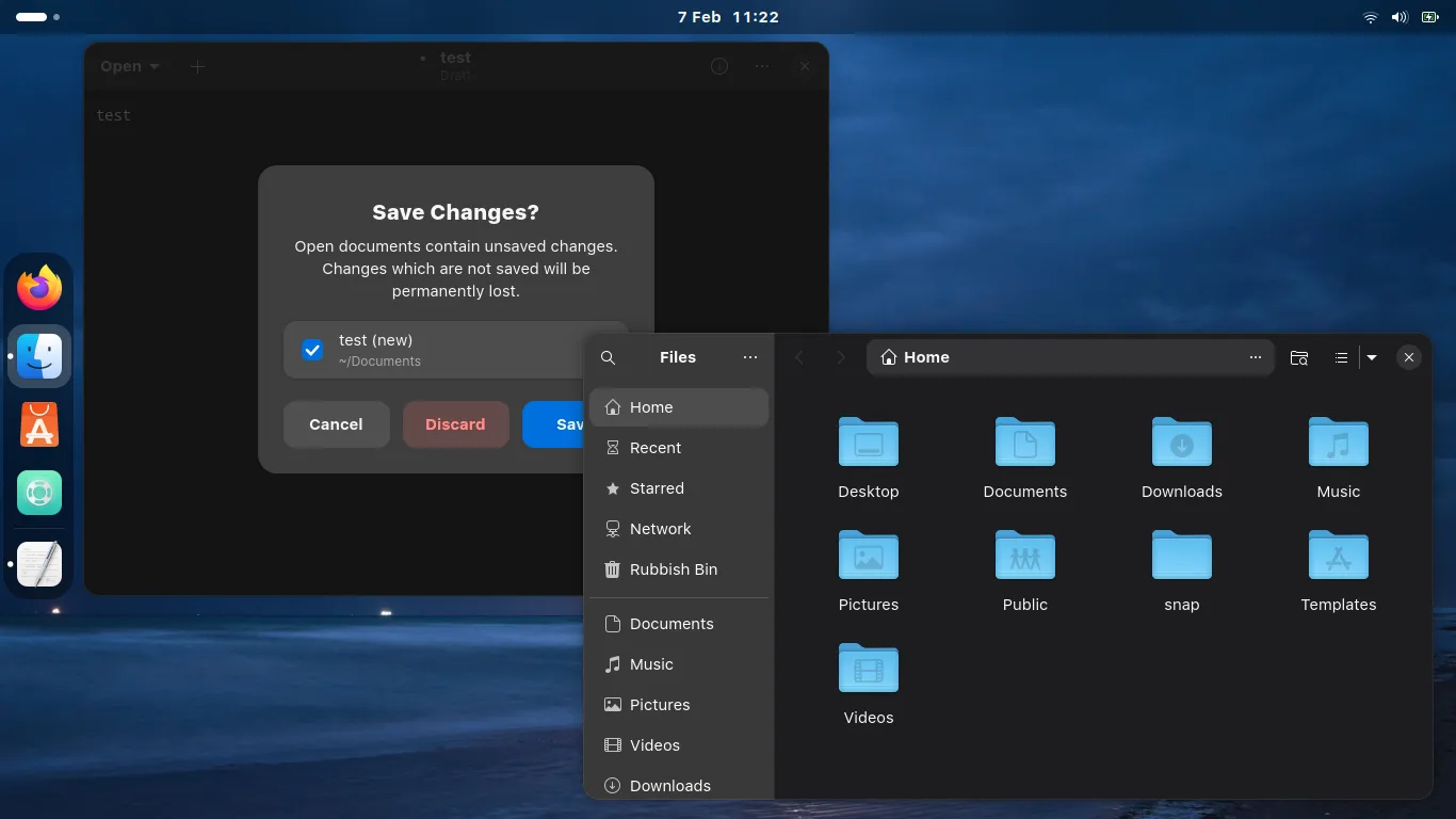 Desktop mit anderen Icons